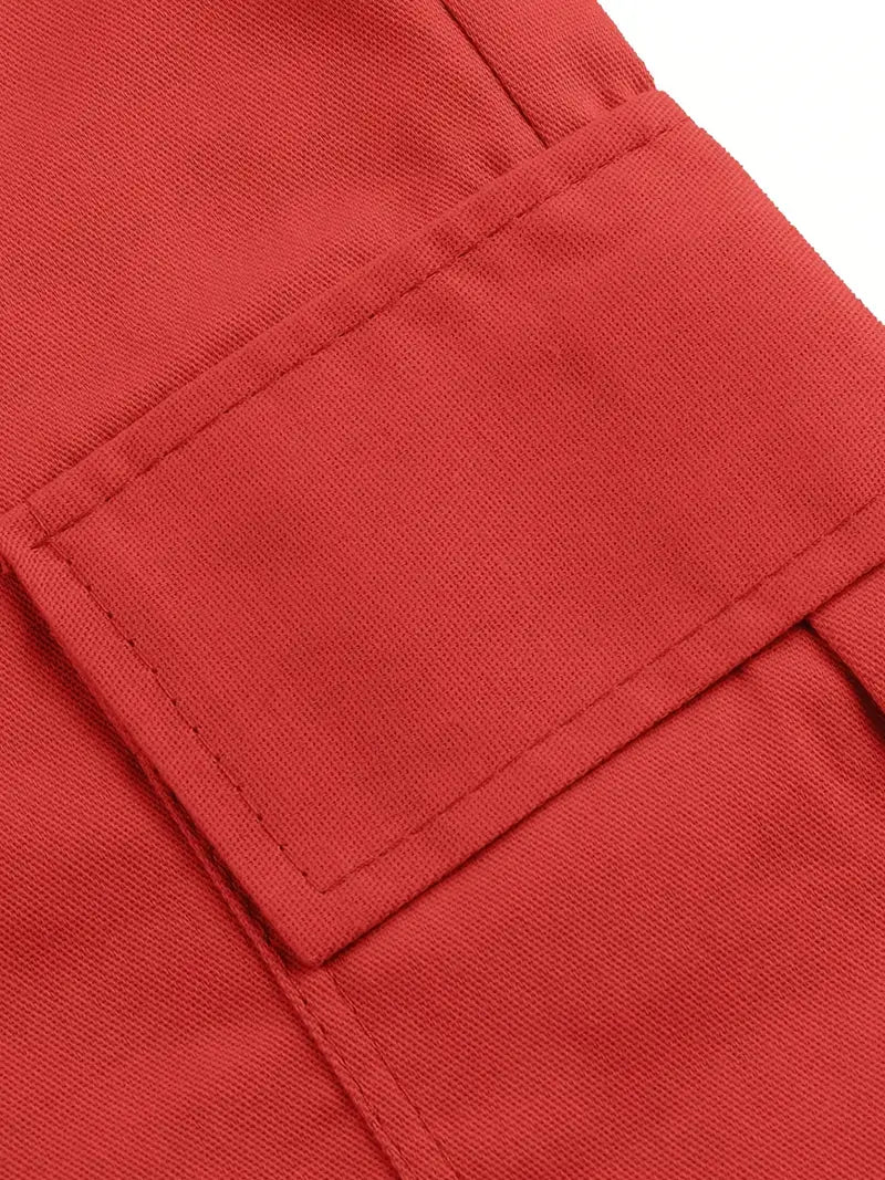 Jelte - Casual Non Stretch Drawstring Cargo Shorts