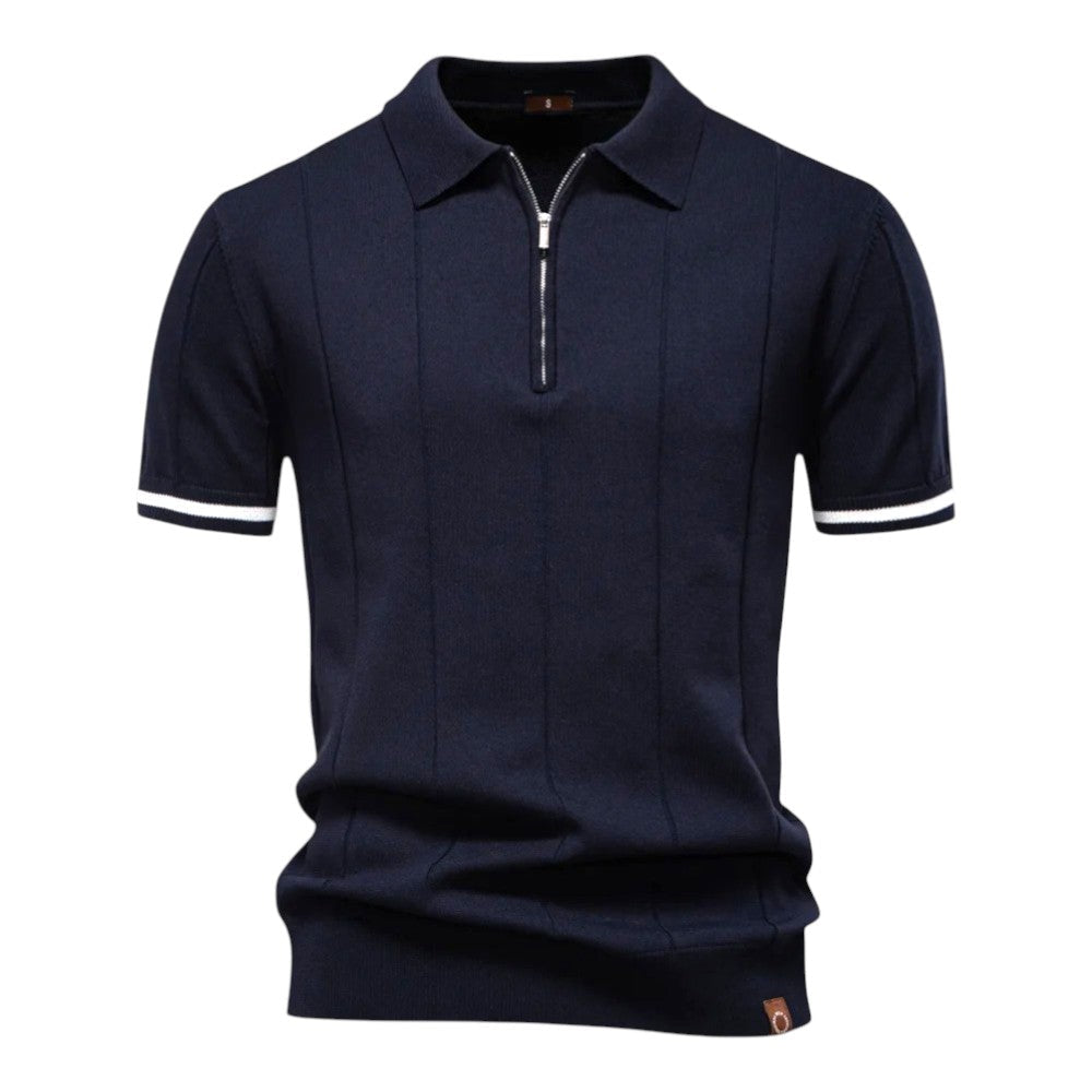 Johncena - Casual Atheletic Zipper Polo Shirt