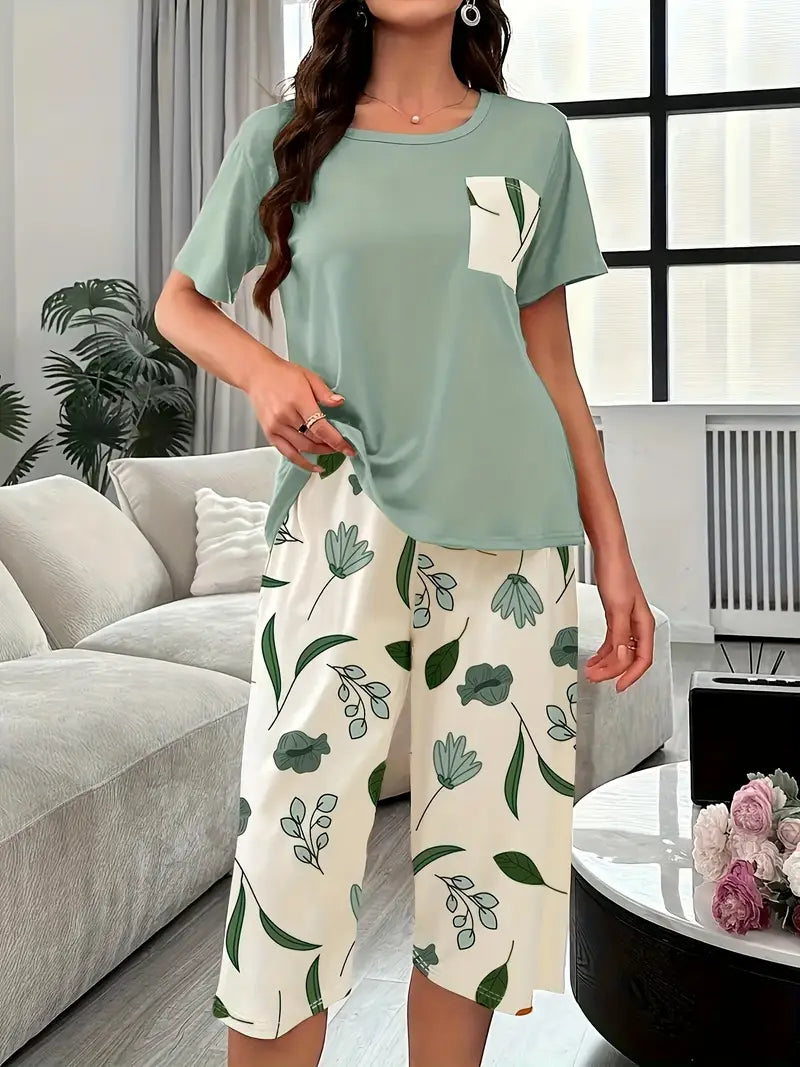 Kinsley - Comfortable Floral Print Loungewear Set