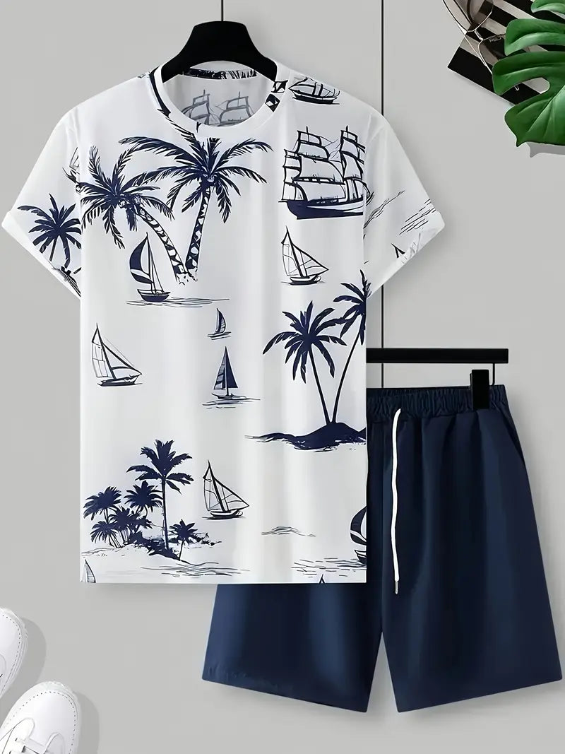 Barea - Elegant Summer Two Piece Printed Set