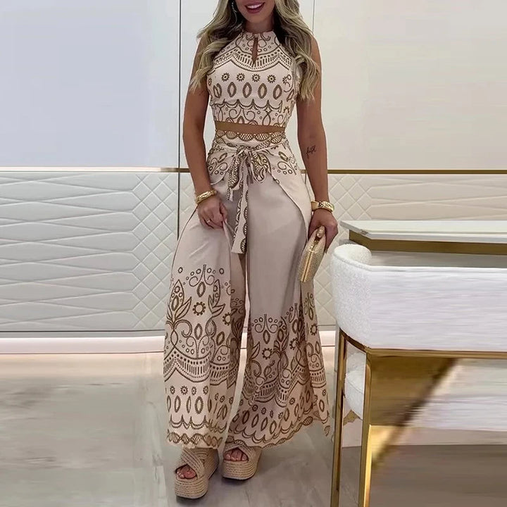 Gulshat - Casual Top And Wide Leg Pant Set