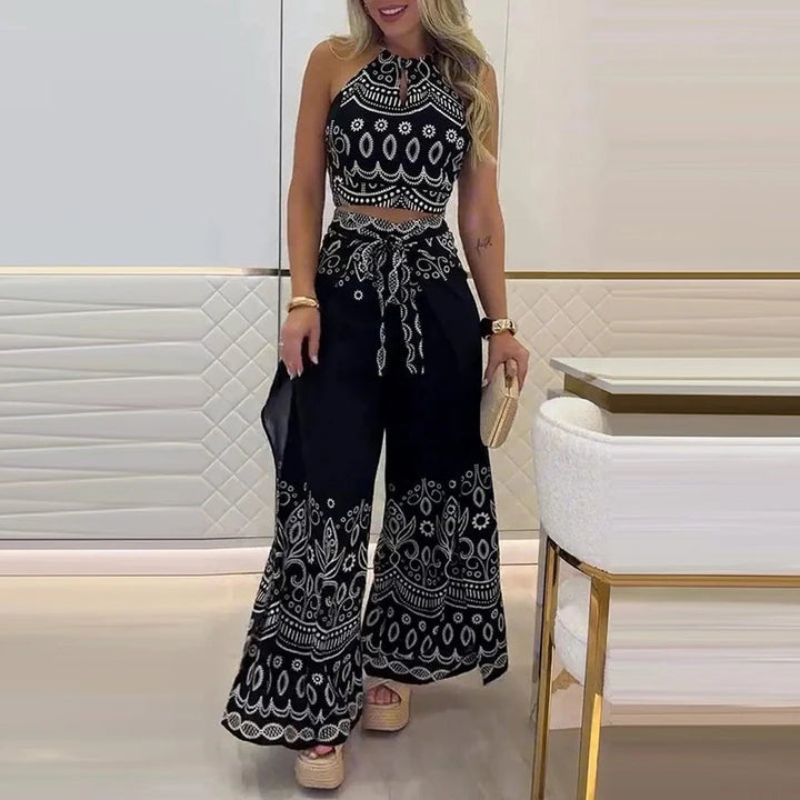 Gulshat - Casual Top And Wide Leg Pant Set