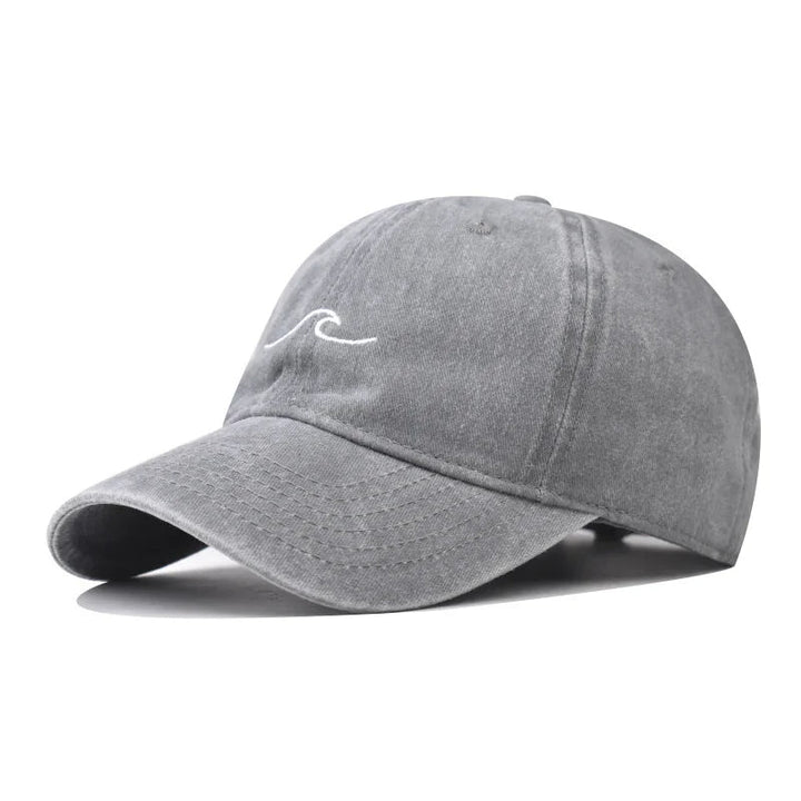 Erkan - Wave Ripple Embroidery Cap