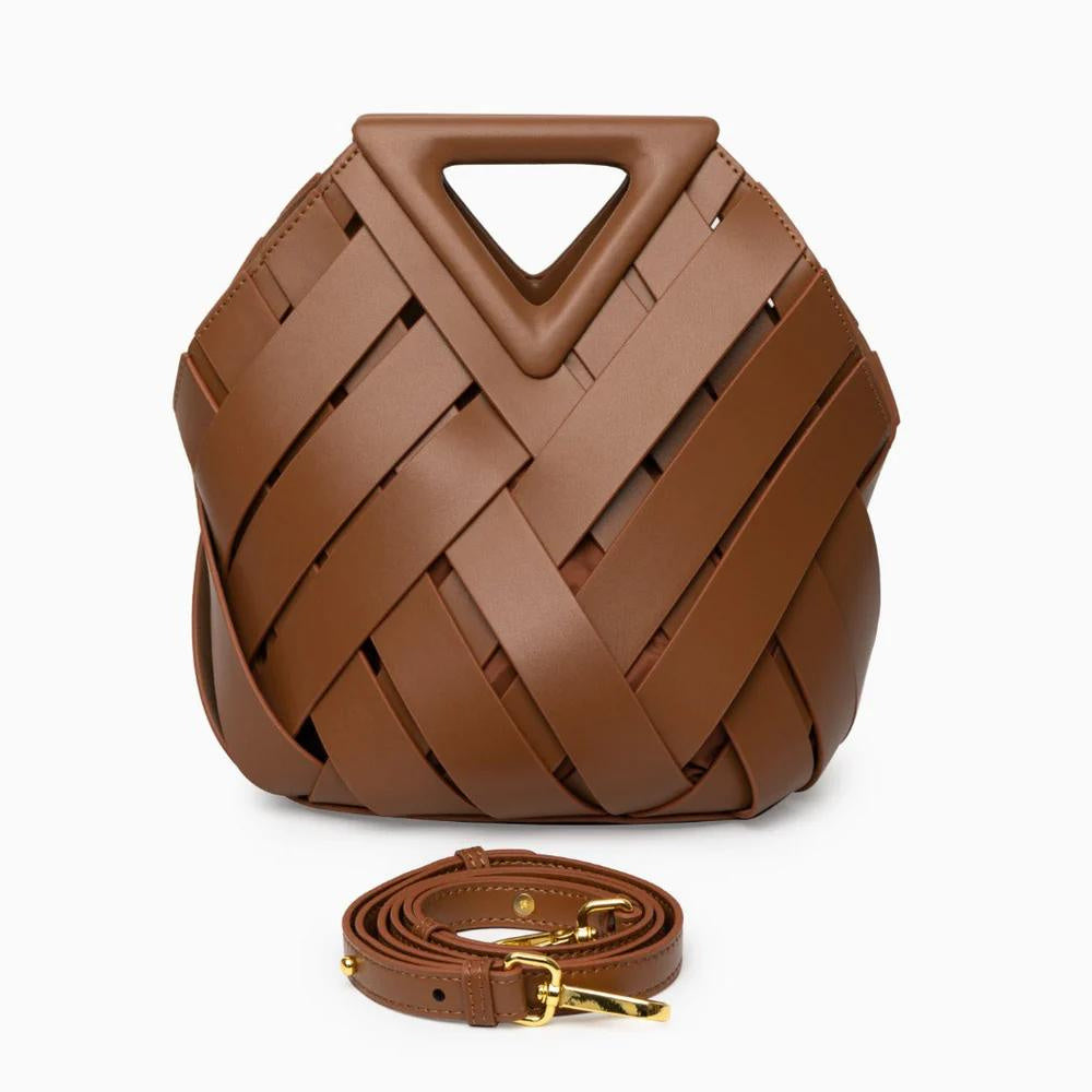 Vivetha - Triangle Shaped Handle Crossbody Bag