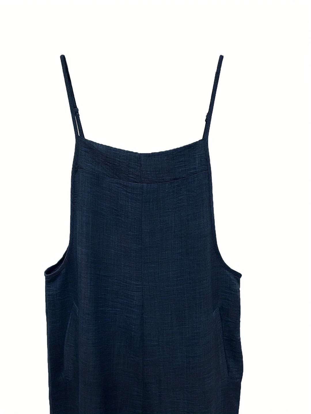 Annia - Casual Wide Leg Overalls With Pockets