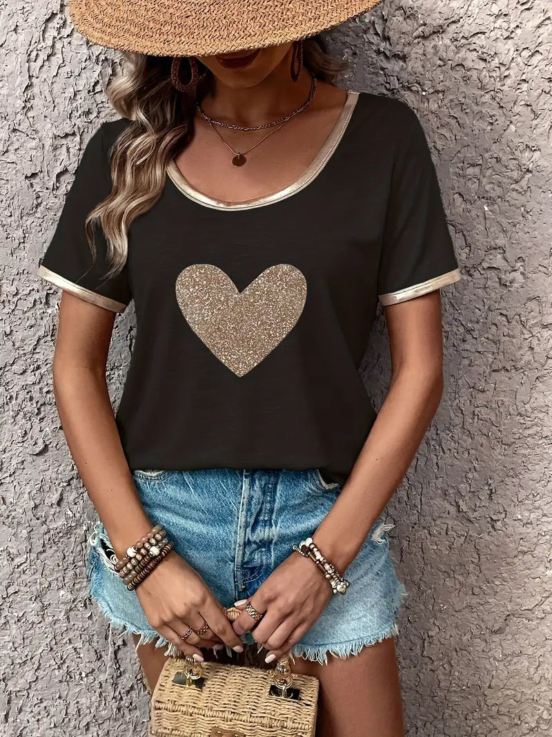 Lamprini - Elegant Short Sleeve T-Shirt