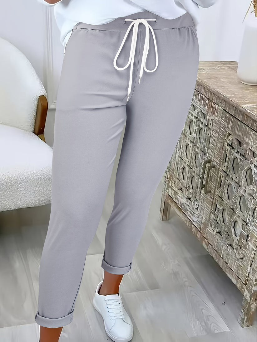 Jaimee - Comfortable Drawstring Trousers