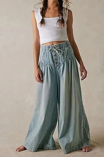 Karatza - Stylish Loose Wide Leg Jeans