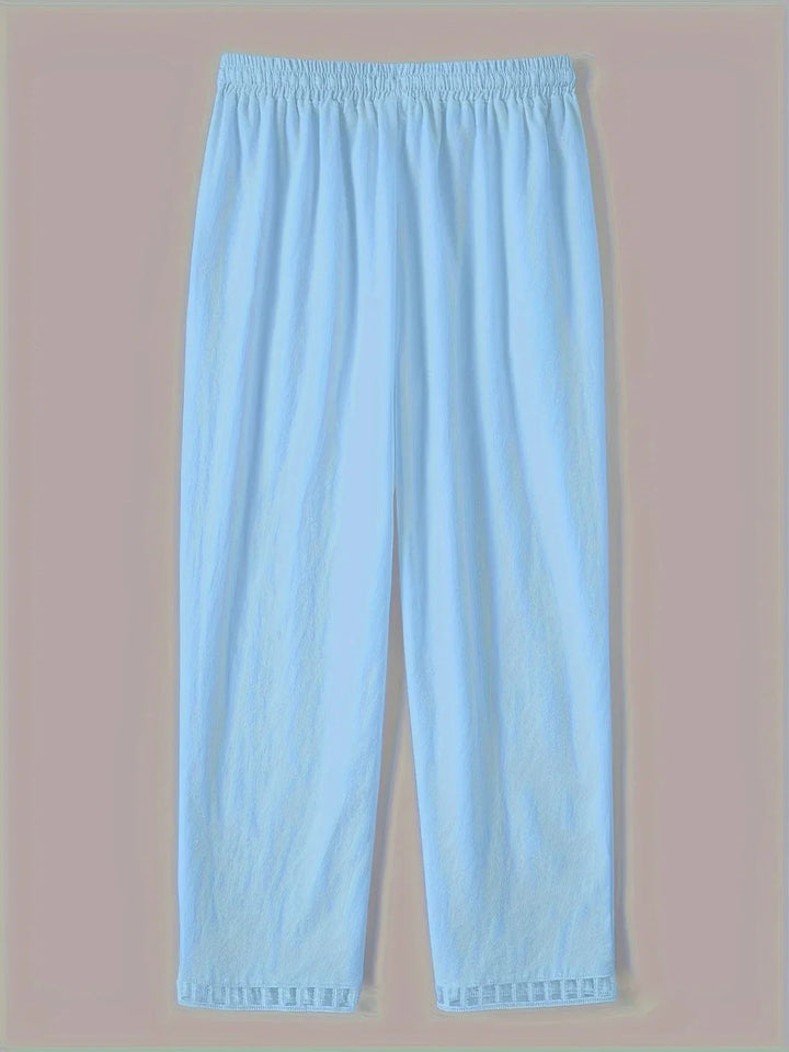 Tracey - Contrast Trim Cropped Pants