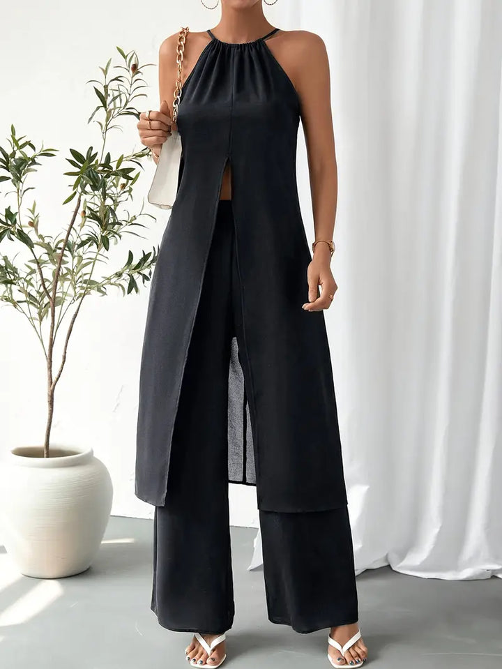 Eirini - Elegant Sleeveless Two Piece Set