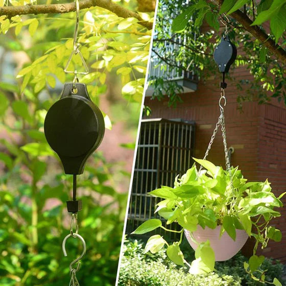 LiftBloom - Adjustable Hanging Flower Basket Pulley