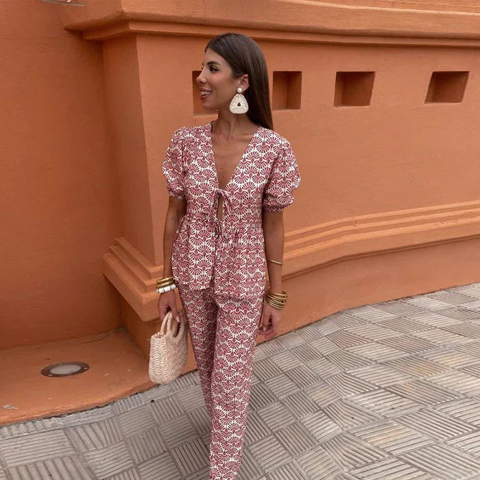 Videlia - Elegant Two Piece Summer Set